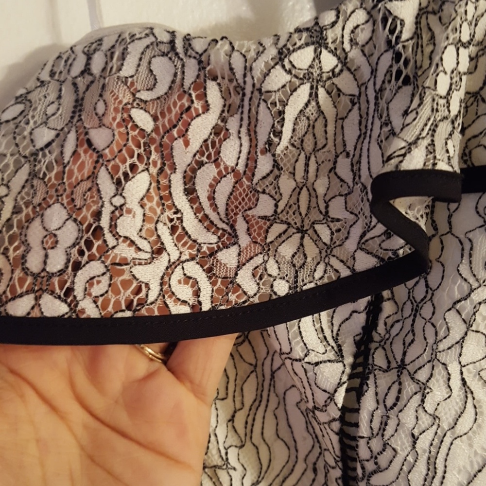 NWT White & Black Lace Dress, Nordstrom - Picture 6 of 6